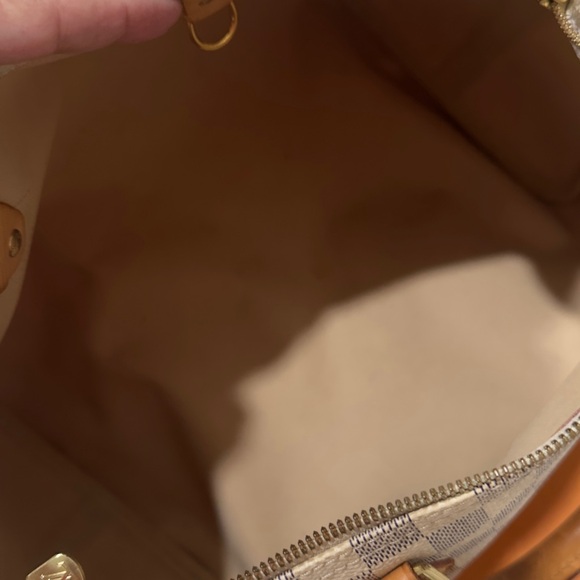 Louis Vuitton Damier Azur Satchel - Cream and Tan 35 - Picture 14 of 16